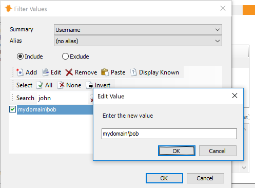 Filtering without an alias